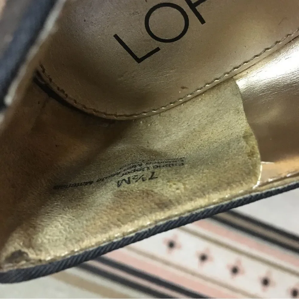 Ann Taylor Loft 7.5 women’s cheetah print Ballerina flat shoes pointy toe GUC